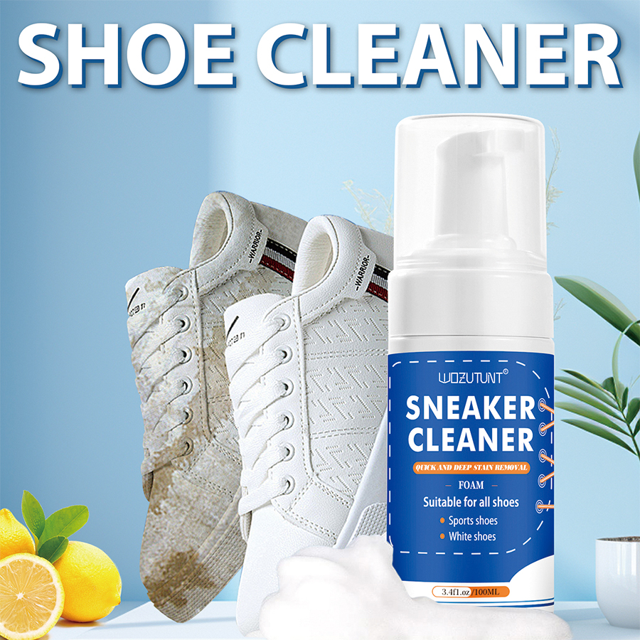 Sneaker Care Clean - 100ml White Shoe Cleaner No-wash Dry