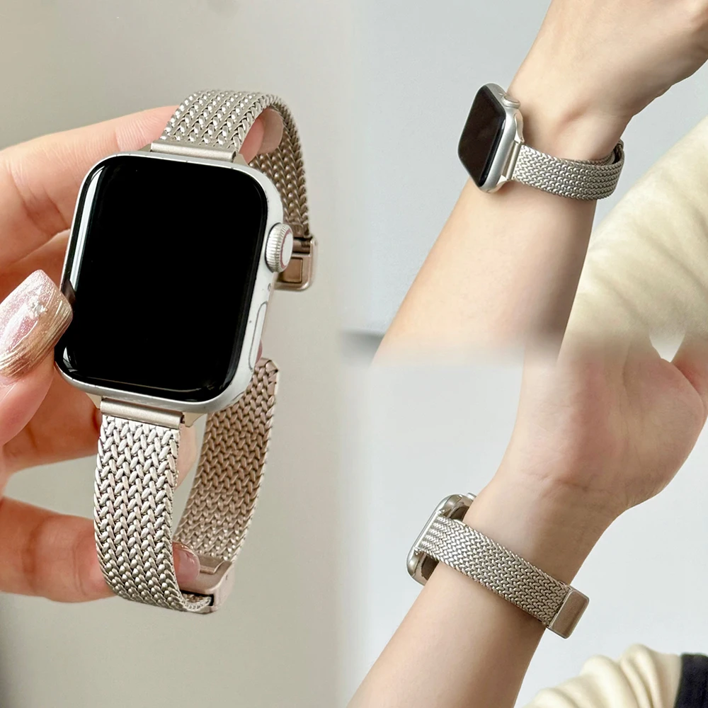 Sneakers Er - Women Metal Strap for Apple Watch