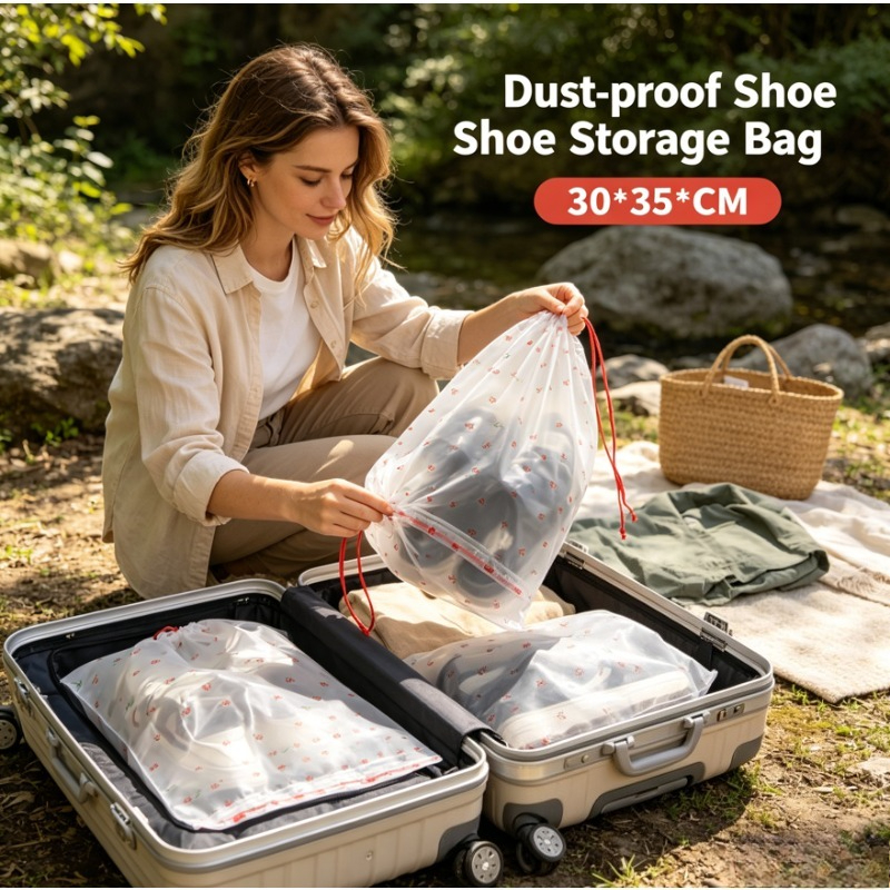 Shoe Bag Dust - Stylish Ins Drawstring Shoe Bag, Dust