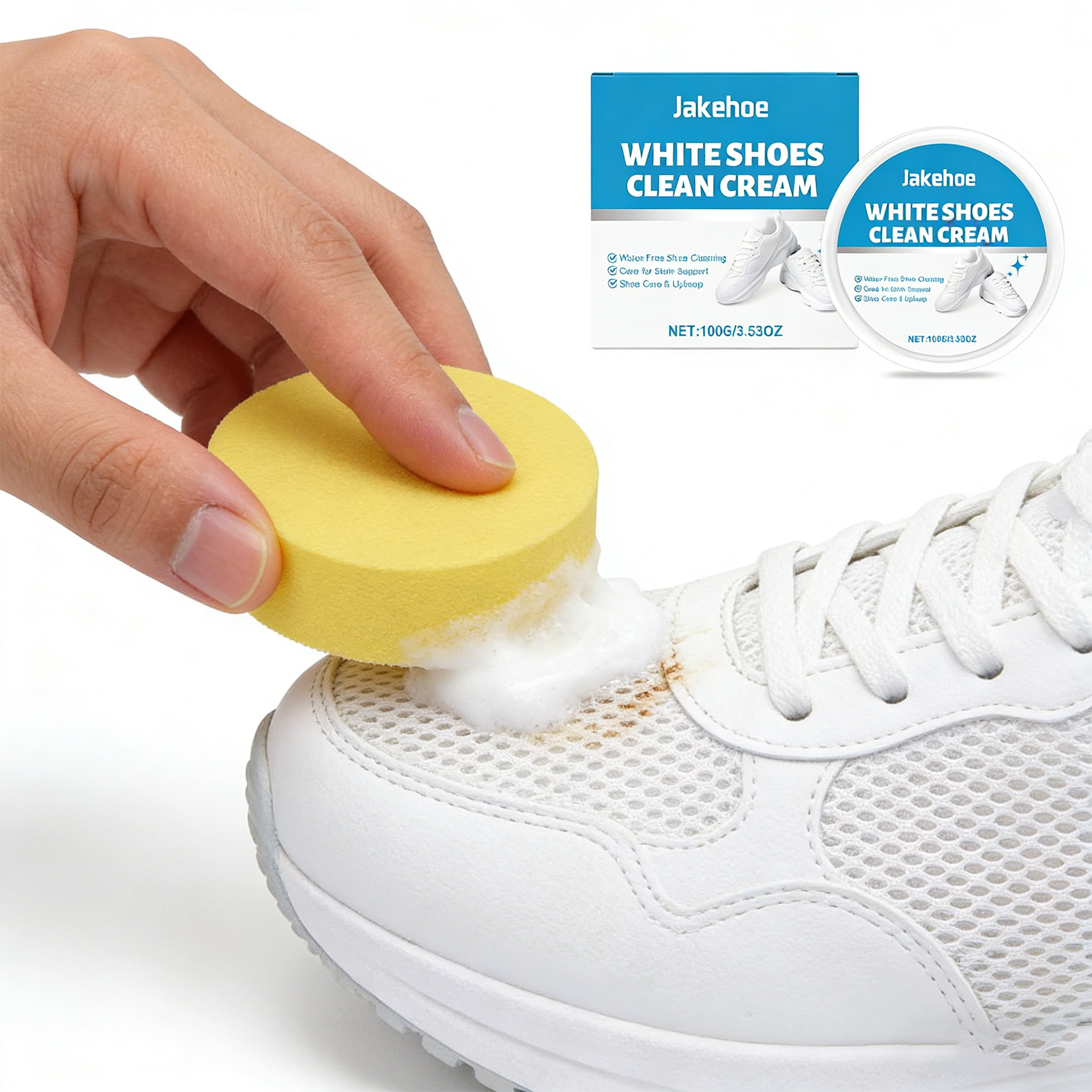 White Shoe Cleaner Cream Sneak - Sneaker Care Clean review and price