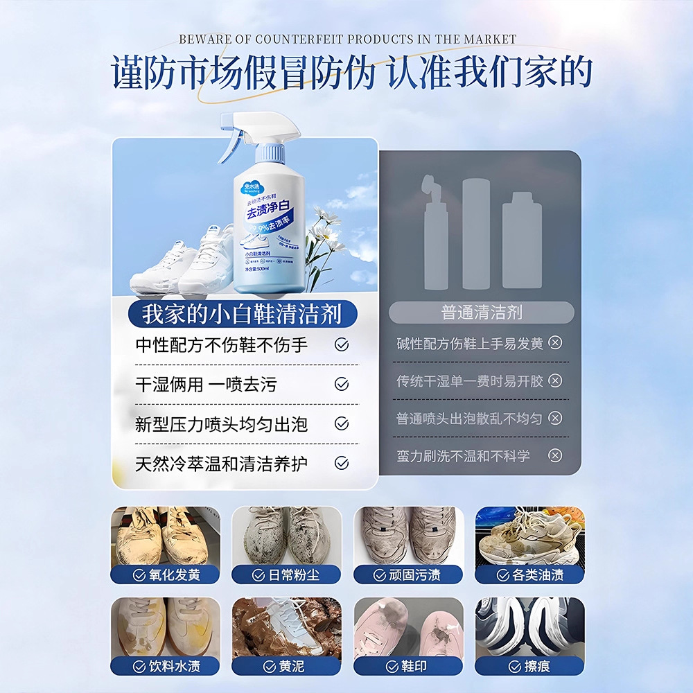 500ml white shoe cleaner no cl - Sneaker Care Clean review and price